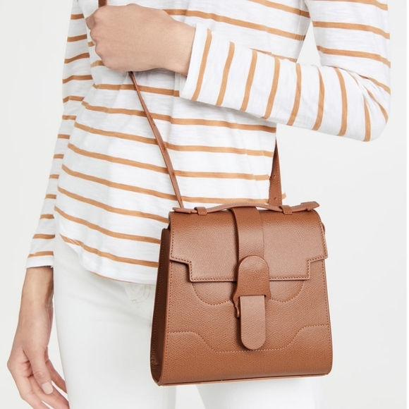 NWT Senreve Alunna convertible bag in Chestnut pebbled leather - Picture 2 of 13